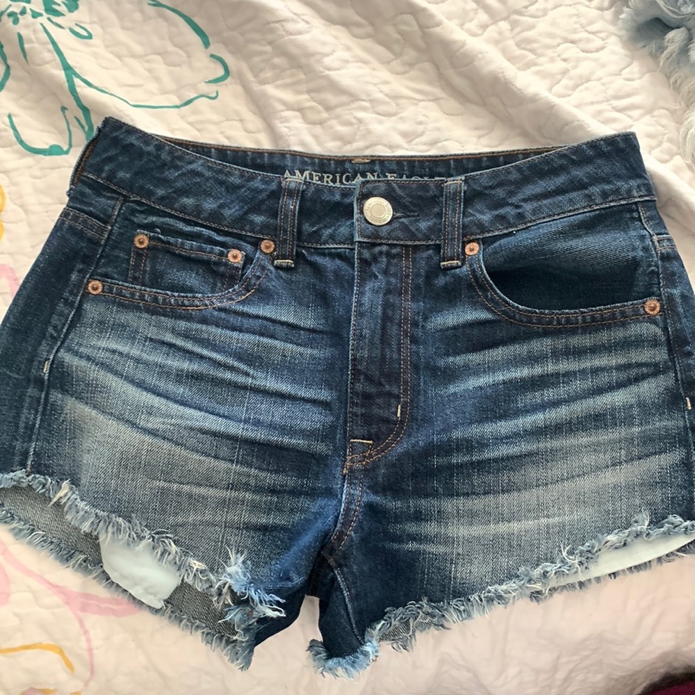 American Eagle High Rise Festival Jean Shorts